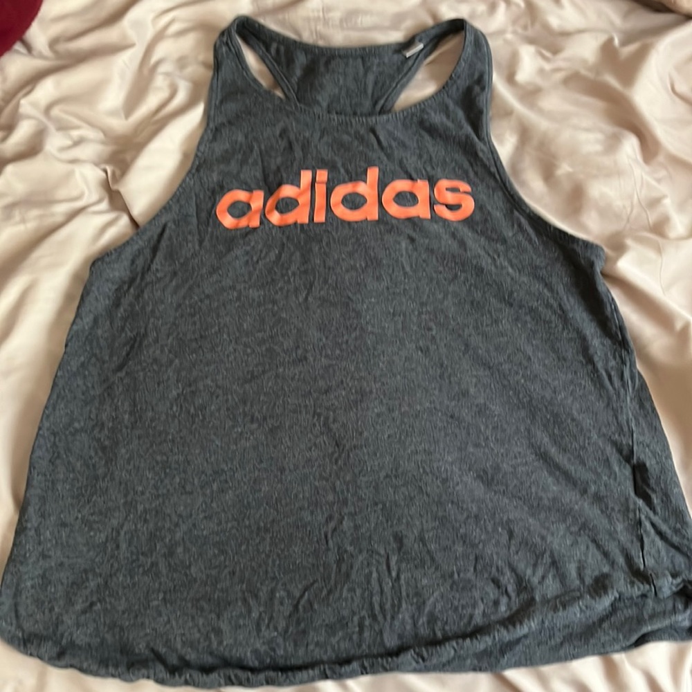 Adidas Gray Workout Tank